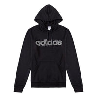 Men's adidas neo Alphabet Printing Drawstring Athleisure Casual Sports Black HD4688