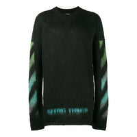 Off-White Gradient Alphabet Printing Loose Fit Blue Green OMHA036F176500041040
