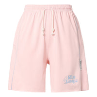 Nike Standard Issue Printing Logo Solid Color Straight Shorts Pink DH7384-610