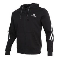 adidas M 3-Stripes Tape Full-Zip Sweatshirt Black GM6895
