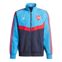 adidas Arsenal Woven Track Top Asia Sizing 'Ray Blue Legend Ink' IU2073