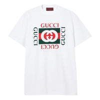 (WMNS) Gucci Print Cotton Jersey T-Shirt 'White' 788093-XJGL3-9669