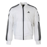 Men's adidas MH JKT BOMB 3S Woven White Jacket GH4803