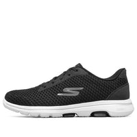 (WMNS) Skechers Go Walk 5 Running Shoes Black/White 124166-BKW