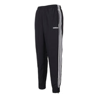 adidas Knitted Sports Loose Long Pants 'Black' DZ8488