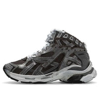 Balenciaga Runner High Top Sneakers 'Grey Nylon Suede-Like Fabric' 695764W3RH31891