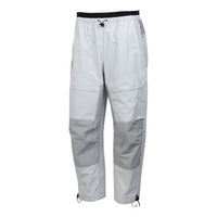 Nike Drawstring Woven Casual Sports Long Pants White Gray CU3762-077