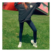 MLB Small Label Athleisure Casual Sports Pants Navy Blue 31LG01941-50N