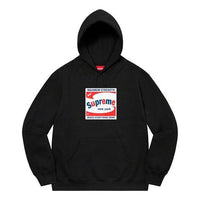 Supreme Shine Hooded Sweatshirt 'Black White Red' SUP-SS21-514