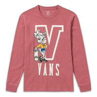 (WMNS) Vans Gym Class Long Sleeve T-Shirt 'Rose Red' VN0008YWBQU