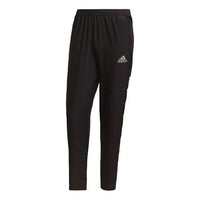 Men's adidas Logo Sports Running Long Pants/Trousers Black H13238