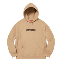Supreme Motion Logo Hooded Sweatshirt 'Tan Black' SUP-SS23-055