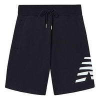 New Balance Logo Print Sportswear Shorts 'Black White' AMS01915-BK