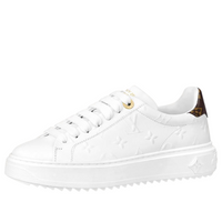 (WMNS) LOUIS VUITTON Time Out Sneakers 'White Monogram with Brown' 1AAE5M
