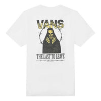 Vans Back Printing Short Sleeve Couple Style White VN0A4P5AWHT