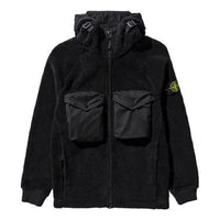 STONE ISLAND Cotton Pile Garment Dyed Sweatshirt 'Black' 751560134-V0029