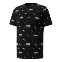 PUMA Essentials Logo Power Printed Tee 'Black' 675681-01