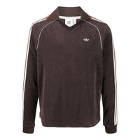 adidas x Wales Bonner Long Sleeve Towel Polo Shirt 'Brown' IB3251