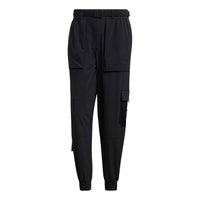 Men's adidas neo Cg Tp1 Multiple Pockets Athletics Sports Bundle Feet Black Pants HE7942