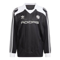 adidas Originals Adilenium Oversized Long Sleeves Jersey 'Black White' IW3642