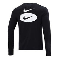 Men's Nike As Nsw Ess+ Core 3 Ls Tee Casual Breathable Round Neck Long Sleeves Black T-Shirt DM6367-010