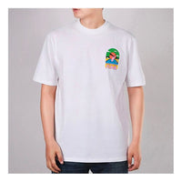 PUMA Printing Round Neck Short Sleeve White 599181-02