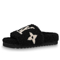 (WMNS) LOUIS VUITTON Paseo Comfort Flat Sandals 'Black' 1ABWDN
