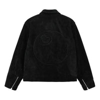 Stussy 8 Ball Suede Bing Jacket 'Black' 115696
