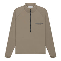 Fear of God Essentials FW21 Half Zip Track Jacket Harvest FOG-FW21-017