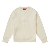 Supreme FW18 Box Logo Crewneck Natural Sweatshirt 'Beige' SUP-FW18-1075