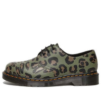 Dr. Martens 1461 Distorted Leopard Print Oxford Shoes 'Khaki Green' 27686384