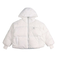 (WMNS) Converse Short Down Fill Puffer Hooded Jacket 'White' 10019326-A01