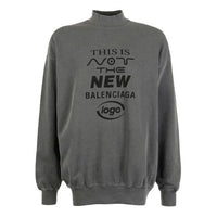 Balenciaga 'This Is Not The New Balenciaga Logo' Sweater 'Dark Grey' 652981TKVE41069