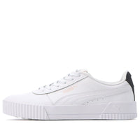 (WMNS) PUMA Carina Leather 'White Black Rosewater' 370325-23