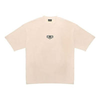 Balenciaga BB Paris Icon T-Shirt Medium Fit 'Beige Black' 612966TMVG79364