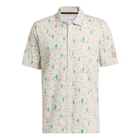 adidas Adicross Desert Button Golf Shirt 'Beige Green' HS5614