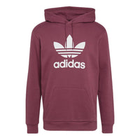 adidas Adicolor Classics Trefoil Hoodie 'Burgundy Victory Crimson White' H06666