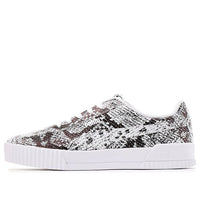 (WMNS) PUMA Carina Reptile Casual Shoes For Black/White 382506-01
