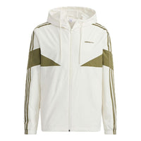 adidas neo M Icons 3s Wbkr Casual Sports Contrasting Colors Hooded Jacket White H14231