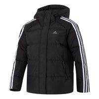(WMNS) adidas 3-Stripes Puff Down Jackets 'Black White' IT8720