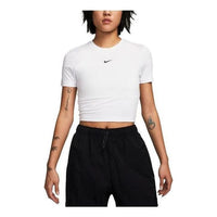 (WMNS) Nike Sportswear Essential Slim-Fit Crop T-Shirt 'White' FB2874-100