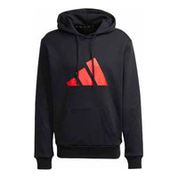Men's adidas Contrasting Colors Logo Sports Pullover Black H46549