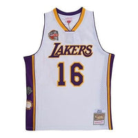 Mitchell & Ness x NBA Los Angeles Lakers Hall Of Fame Swingman 'Pau Gasol 16' SMJY6864-LALYYPGAWHIT