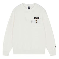 New Balance Logo Print Sweatshirt 'White' AMT13388-IV