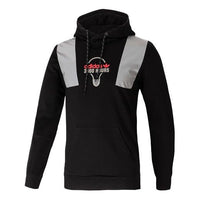 adidas originals Printing Reflective hooded Pullover Sports Black FT5852