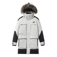 New Balance Winter Down Cotton Jacket 'White Black' NPA44023-BEI