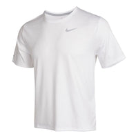 Nike Dri-FIT Sports Training Quick Dry Round Neck Short Sleeve White DA1318-100