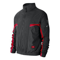 Nike NBA houston rockets Athleisure Casual Sports Stand Collar Jacket Black CJ7149-010