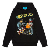 (WMNS) Gucci x Disney Joint SS21 Cartoon Donald Duck Printed Hoodie For Black 615061-XJDC6-1043