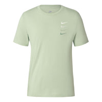 Nike Logo Printing Short Sleeve Green DC2716-330
